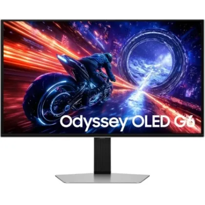 Samsung Gaming Odyssey G6 G60SF S27FG604SU 27"/ QHD/ 0.03ms/ 500Hz/ Qd-Oled/ Regulable en… Plata – OLED / QHD