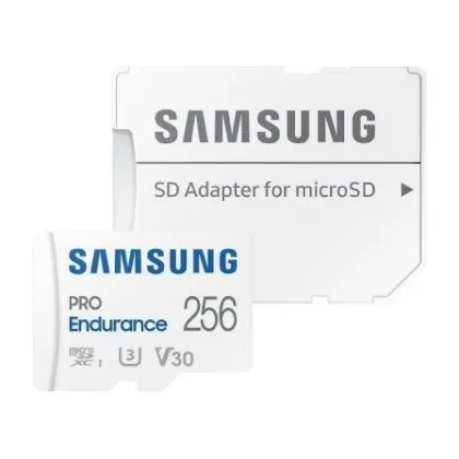 Samsung Tarjeta de Memoria Pro Endurance 256GB MICROSD Xc con / Clase 10/ 100MBs