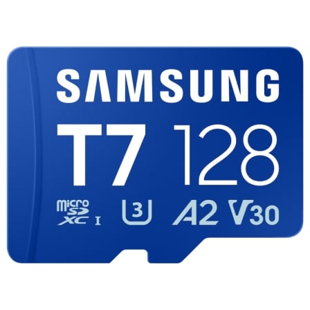 Tarjeta de Memoria Samsung P7 128GB microSD XC/ Clase 10/ 170MBs