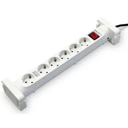 Regleta con interruptor Salicru Safe 6S/ 6 Tomas de corriente/ 1.4m/ Blanca