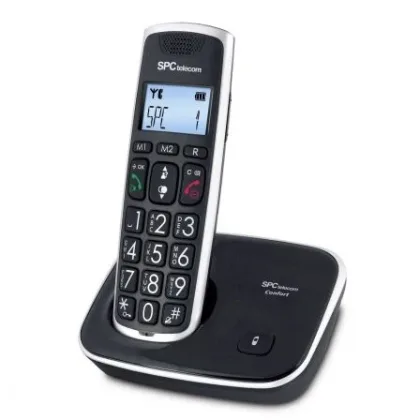 SPC Teléfono Inalámbrico Telecom 7608 Negro