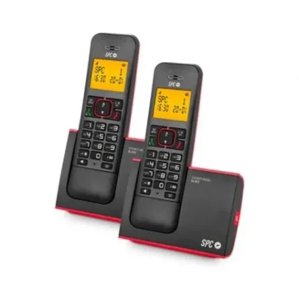SPC Teléfono Inalámbrico Blade 7292RC2/ Pack Duo Rojo / Negro