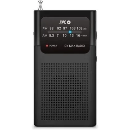 SPC Radio Icy Max/ a Pilas/ Negra