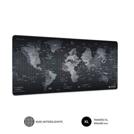 Alfombrilla Subblim 01PUW01 World Xl/ 900 x 400 x 3 mm