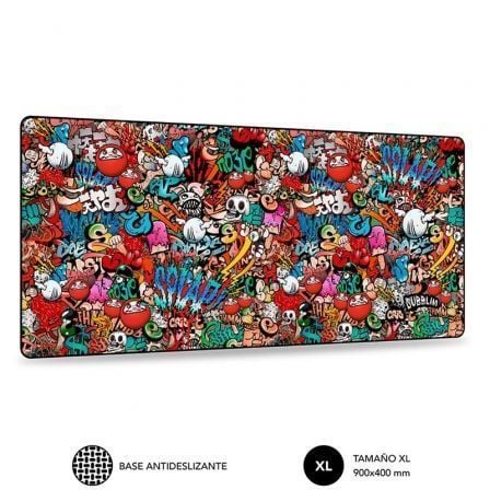 Alfombrilla Subblim 01PUW02 Graffiti Xl/ 900 x 400 x 3 mm