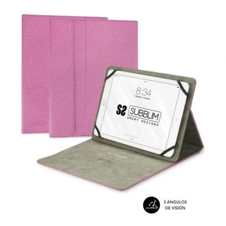 Funda Subblim Clever Stand para Tablets de 9.6"-11" Rosa