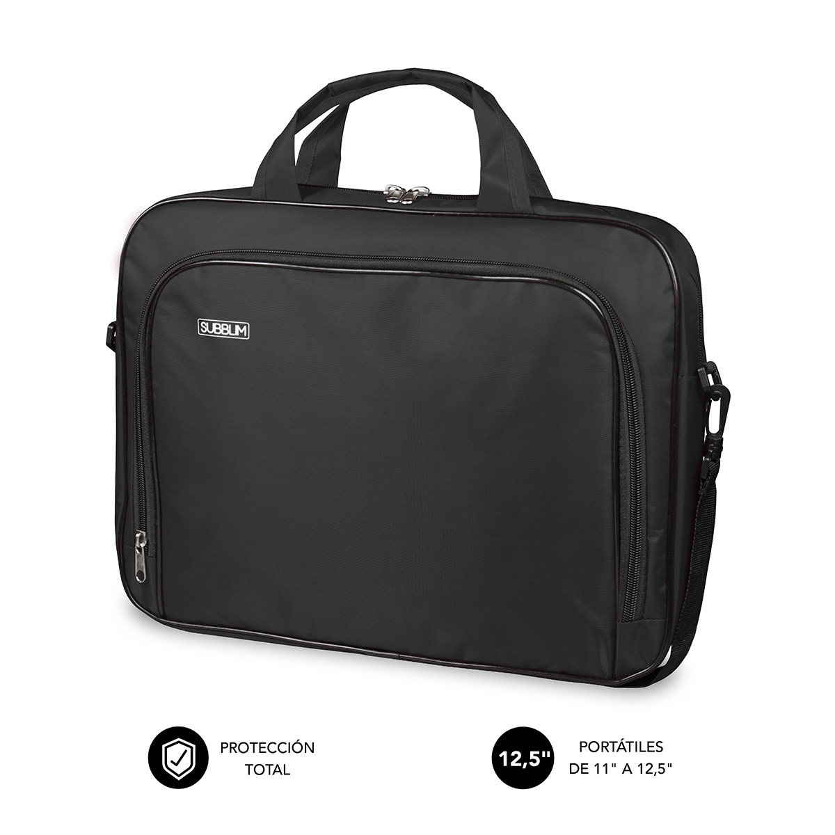 SUBBLIM Maletin Oxford Laptop Bag 11-12,5" Black