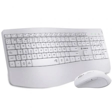 Teclado y Ratón Inalámbrico Subblim Combo Dual Office Prowave Blanco
