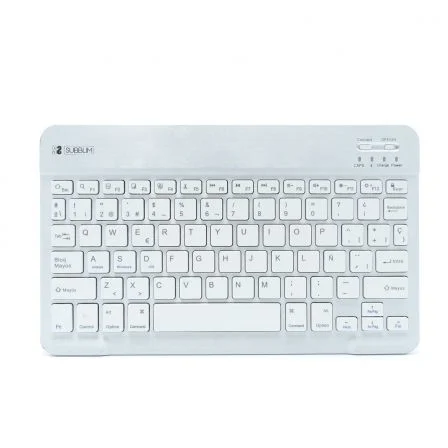 Teclado Compacto Inalámbrico Subblim Smart/ Plata