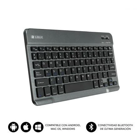 Teclado Compacto Inalámbrico Subblim Smart Gris