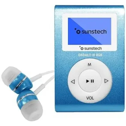 Reproductor MP3 Sunstech Dedalo Iii/ 8GB/ Radio Fm Azul