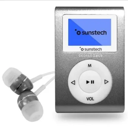 Reproductor MP3 Sunstech Dedalo Iii/ 8GB/ Radio Fm Gris