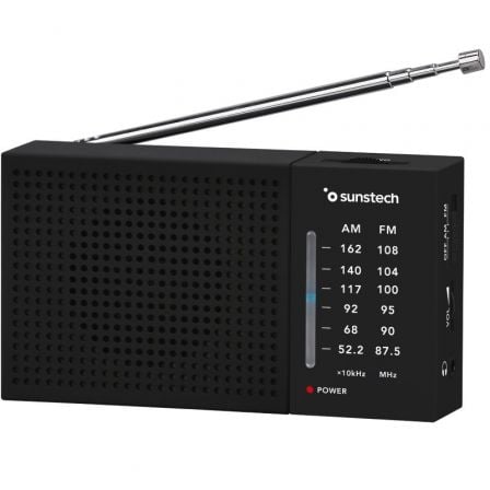 Radio Portátil Sunstech RPS412/ a Pilas/ Negra