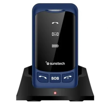 Teléfono Móvil Sunstech CELT25BL para Personas Mayores Azul