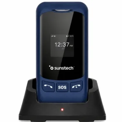Teléfono Móvil Sunstech CELT26 para Personas Mayores Azul