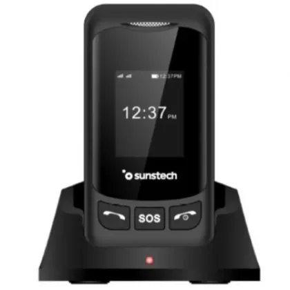 Teléfono Móvil Sunstech CELT26 para Personas Mayores Negro