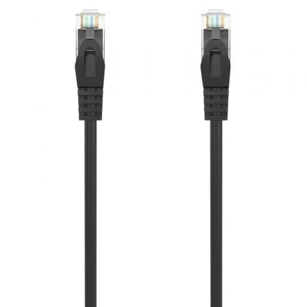 AISENS - CABLE DE RED LATIGUILLO RJ45 LSZH CAT.6A 500 MHZ UTP AWG24, NEGRO, 25CM