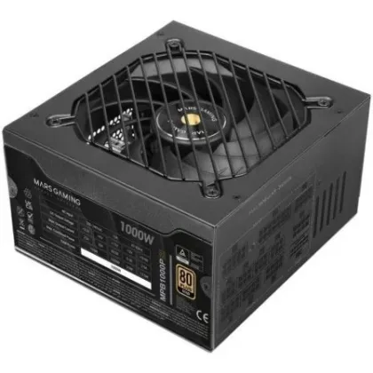 Fuente de Alimentación Mars Gaming MPB1000PSI/ 1000W/ Ventilador 14cm/ Atx 3.1/ PCIe 5.1/… Gold