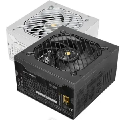 Fuente de Alimentación Mars Gaming MPB850PSI/ 850W/ Ventilador 14cm/ Atx 3.1/ PCIe 5.1/ 80… Gold