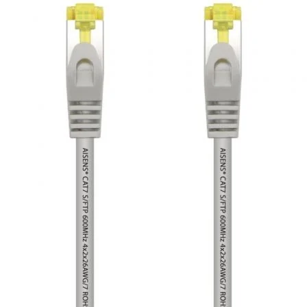 Cable de Red RJ45 S/FTP Aisens A146-0332 Cat.7/ 25cm/ Gris
