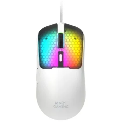 Ratón Gaming Mars Gaming MM-Viper/ Hasta 12800 Dpi Blanco