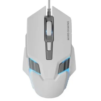 Ratón Gaming Mars Gaming MM024/ Hasta 4000 Dpi Blanco