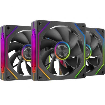 Mars Gaming Pack 3 Ventiladores Invertidos MF-LINKFINITYKIT2R/ 12cm/ ARGB