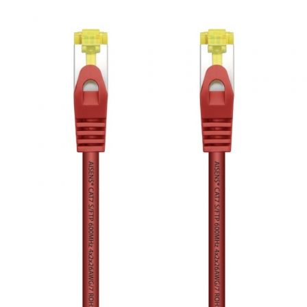 Cable de Red RJ45 SFTP Aisens A146-0469 Cat.7/ 50cm/ Rojo