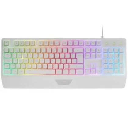 Teclado Gaming SemiMecánico Mars Gaming MK124 Blanco