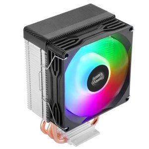 Mars Gamin ÷ Ventilador con disipador de CPU mars gaming mcpux2 tdp 150w pwm low profile frgb negro