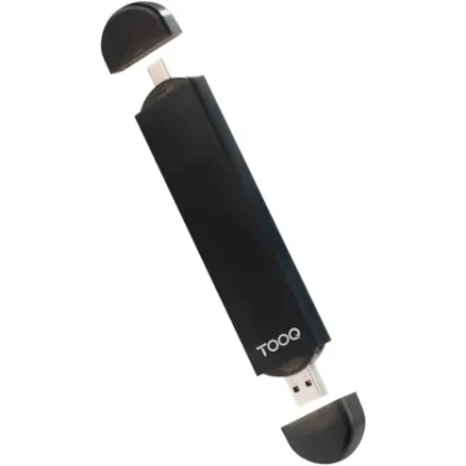 Caja Externa para Disco M.2 NVME TooQ TQE-2240B/ USB 3.0/ USB Tipo-C 3.2 Gen2