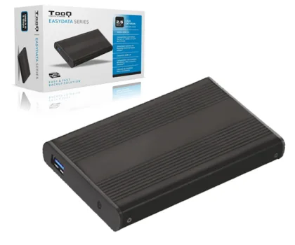 Tooq aluminio 2.5 USB 3.0 SATA Negra 9.5mm TQE-2524B