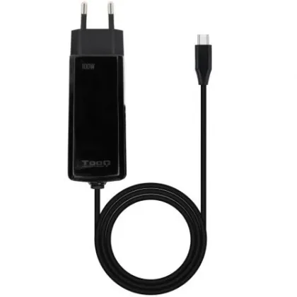 Cargador de GaN TooQ TQLC-USBCGAN100PD-C USB Tipo-C/ 100W/ Automático/ Voltaje 5-20V