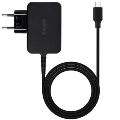 Cargador de GaN TooQ TQLC-USBCGAN45PD USB Tipo-C/ 45W/ Automático/ Voltaje 5-20V