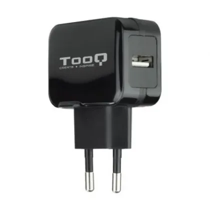 Cargador de Pared TooQ TQWC-1S01/ 1xUSB/ 12W Negro