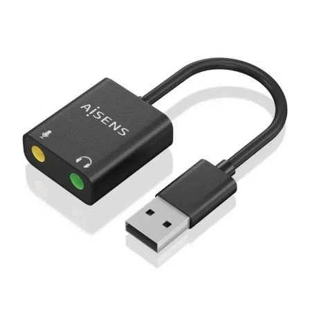 Aisens Tarjeta de Sonido A106-0769/ USB Macho - 2xJack 3.5 Hembra