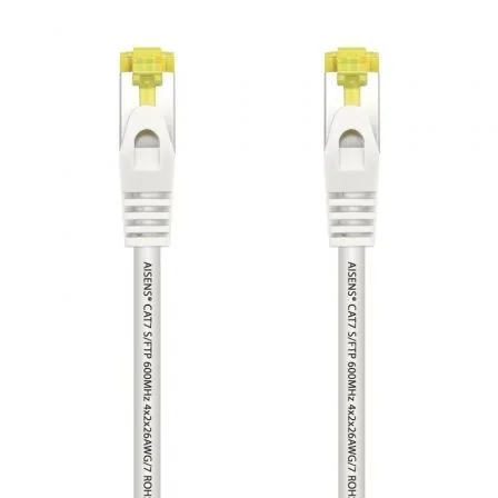Cable de Red RJ45 SFTP Aisens A146-0490 Cat.7/ 1m/ Blanco