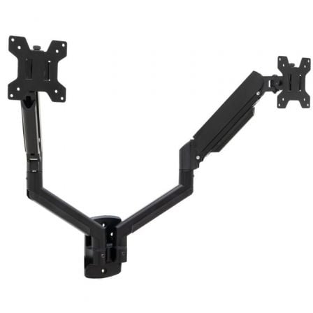 Soporte de Pared para 2 Monitores TooQ LP1434TNR-B/ Giratorio/ Inclinable/ Rotatorio/ hasta 10kg