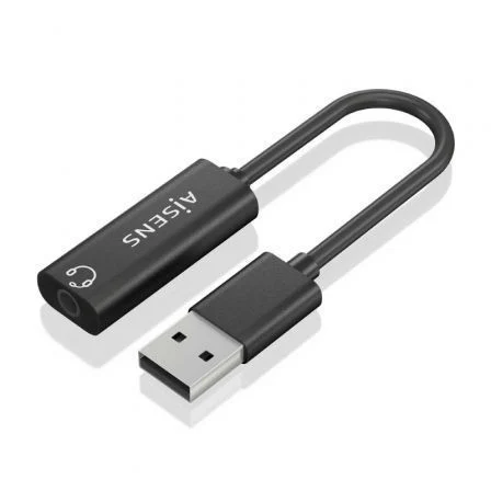 Aisens Tarjeta de Sonido A106-0770/ USB Macho - Jack 3.5 Hembra