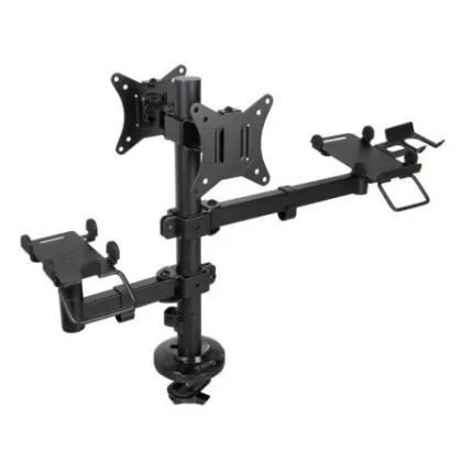 Soporte de Mesa para 2 Monitores, Tpv, Impresora, Términal y Lector TooQ TQPM0002/…