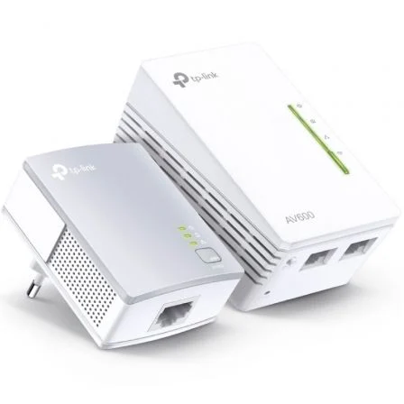 Adaptador Powerline TP-Link TL-WPA4221 KIT 600Mbps/ Alcance 300m/ Pack de 2