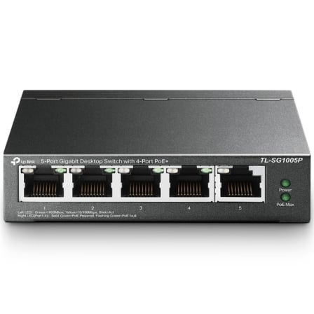 Switch TP-Link TL-SG1005P V2 5 Puertos/ RJ-45 10/100/1000 PoE