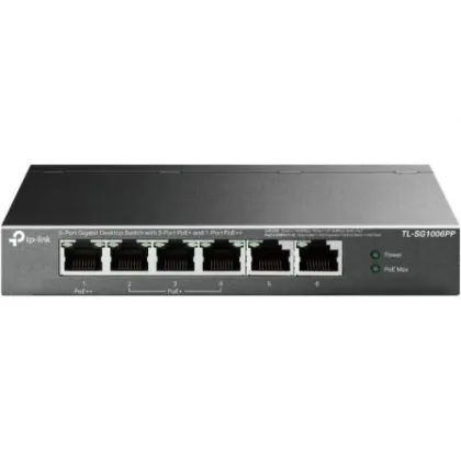 TP-LINK TL-SG1006PP 6 Puertos/ RJ-45 10/100/1000/ PoE++