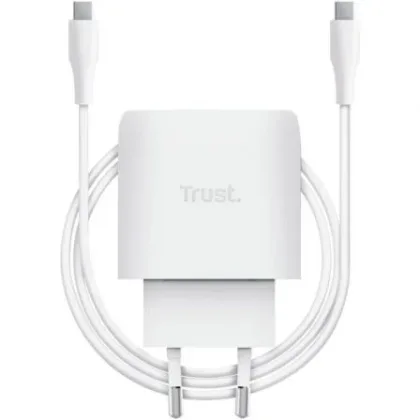 Trust de Pared GaN Maxo 45W/ 1xUSB Tipo-C/ Incluye Cable USB Tipo-C/ 45W