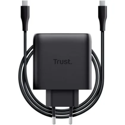 Trust de Pared GaN Maxo 65W/ 1xUSB Tipo-C/ Incluye Cable USB Tipo-C/ 65W