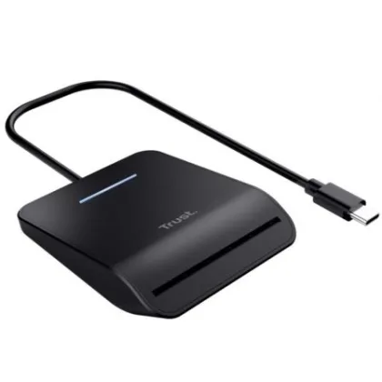 Trust Lector de Dni Primo 26061/ USB Tipo-C Negro