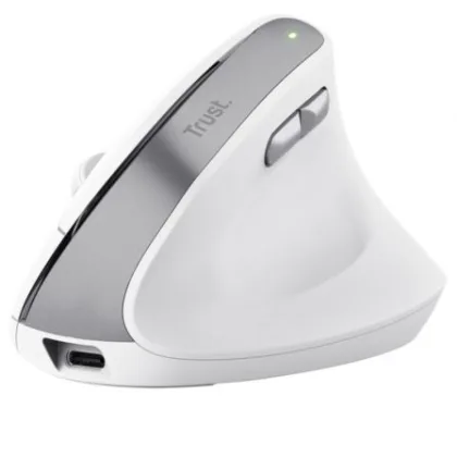 Trust Vertical Inalámbrico Bayo Ii/ Batería recargable/ Hasta 2400 Dpi Blanco