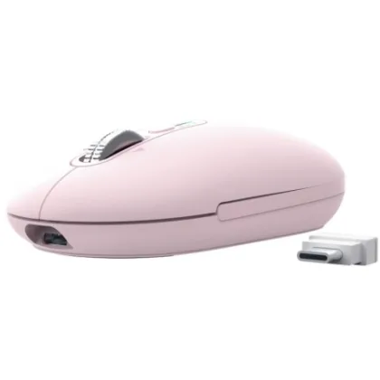 Trust Inalámbrico Seron 26206/ Batería recargable/ Hasta 3200 Dpi Rosa