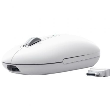 Ratón Inalámbrico Trust Seron 26019/ Batería recargable/ Hasta 3200 DPI/ Blanco