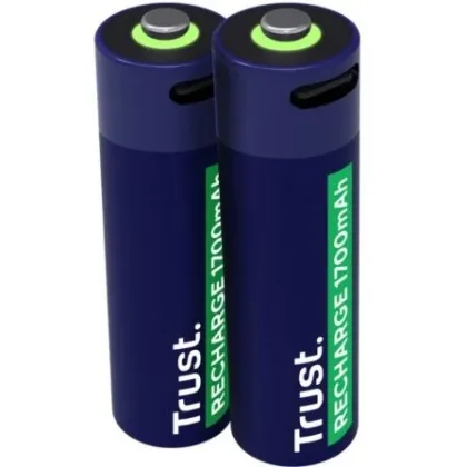 Trust Pack de 2 Pilas Aa 25584/ Recargables